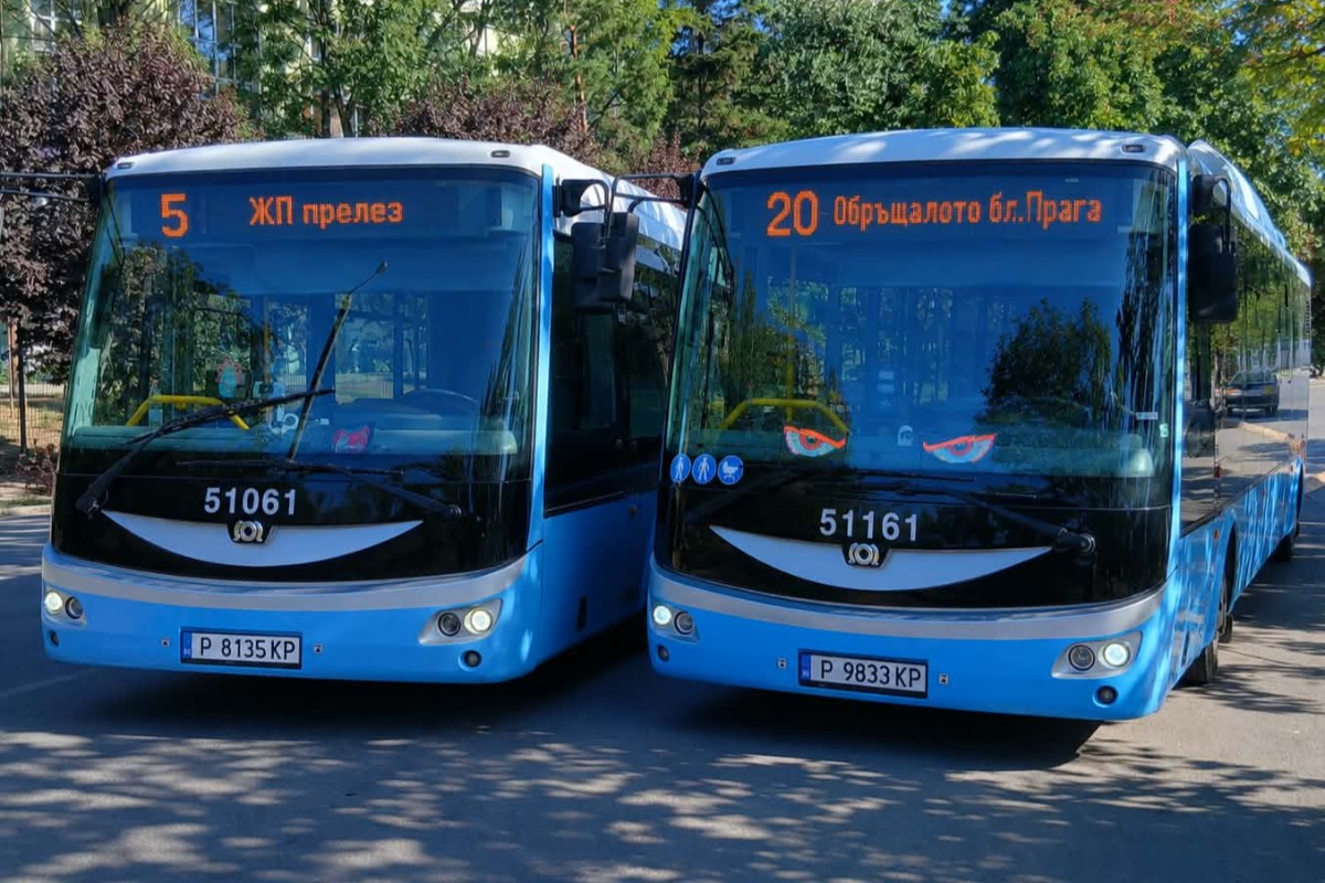 От 10 август Автобусни линии № 5 и № 20 в Русе ще се движат с променен маршрут
